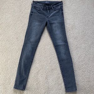 abercrombie dark grey skinny jeans 25 0